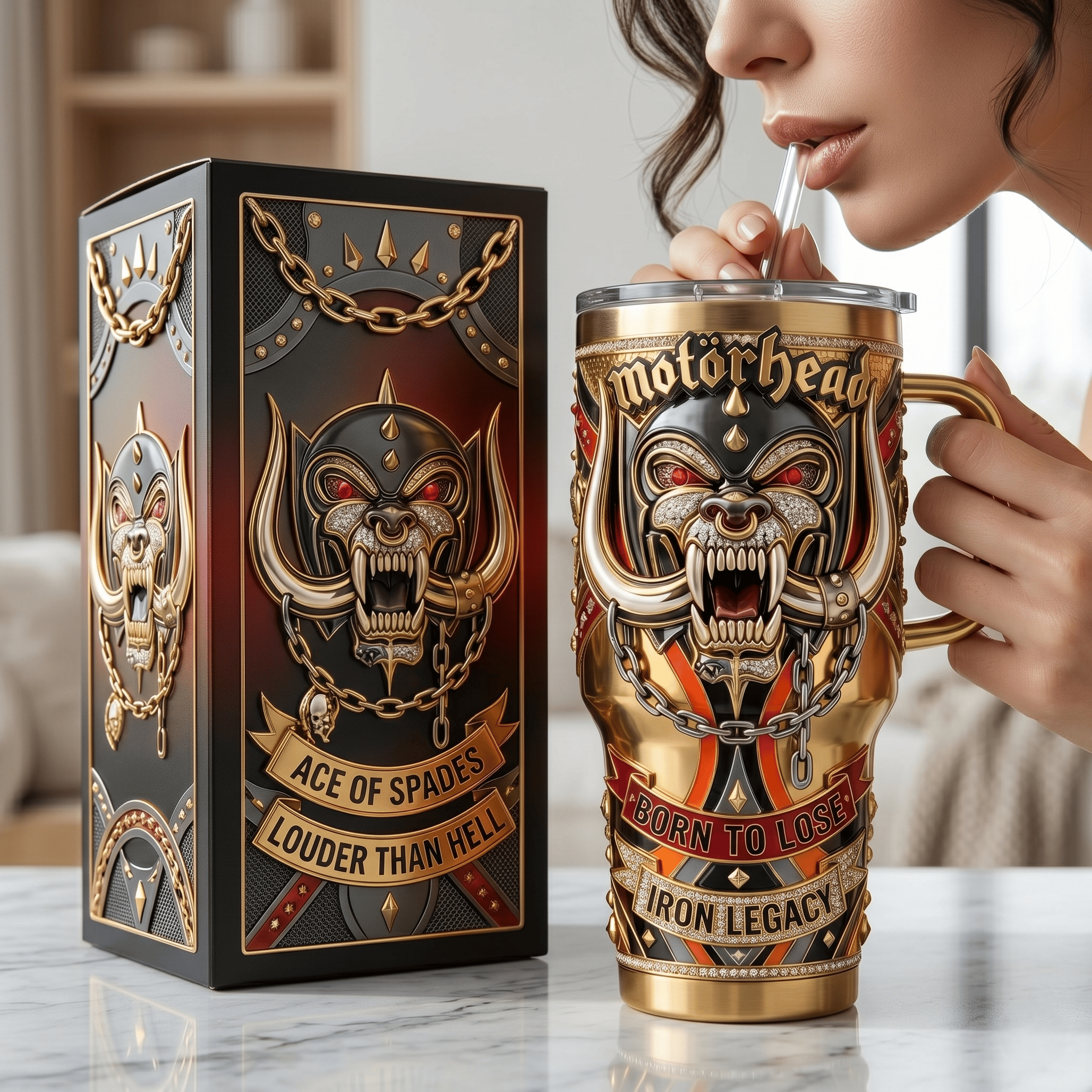 MTH 40oz Tumbler With Handle HTTT